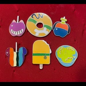 Disney Pin trading sale lot snacks food